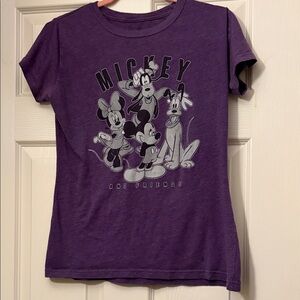 Disney Kids T-Shirt in Purple with Mickey and Friends